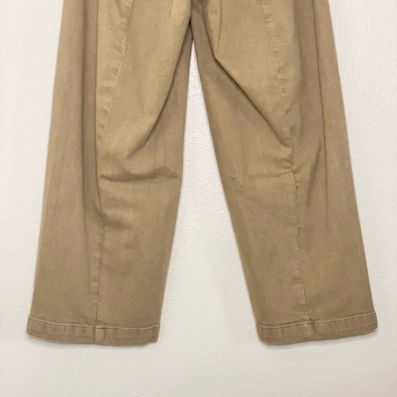 NWT Madewell Petite Curvy Emmett Wide Leg Crop Pant Garment Dyed Drill Khaki 24P - Picture 10 of 16